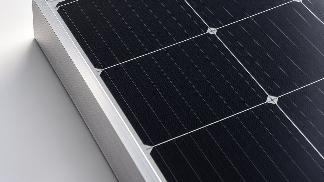 Detalle de un módulo fotovoltaico